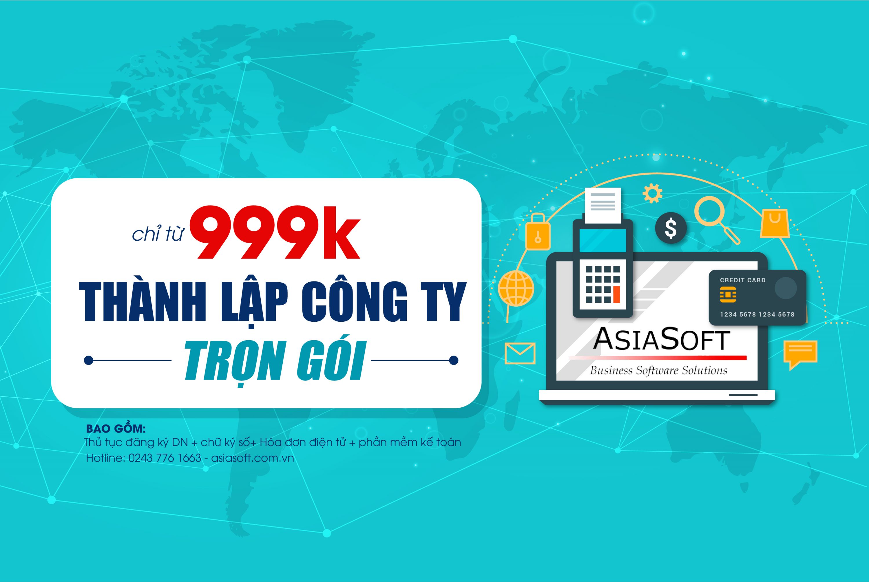 thành lập công ty trọn gói chỉ từ 999K