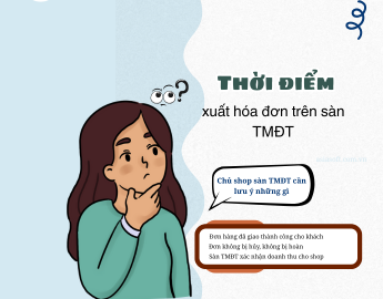 thời điểm xuất hóa đơn trên sàn tmđt